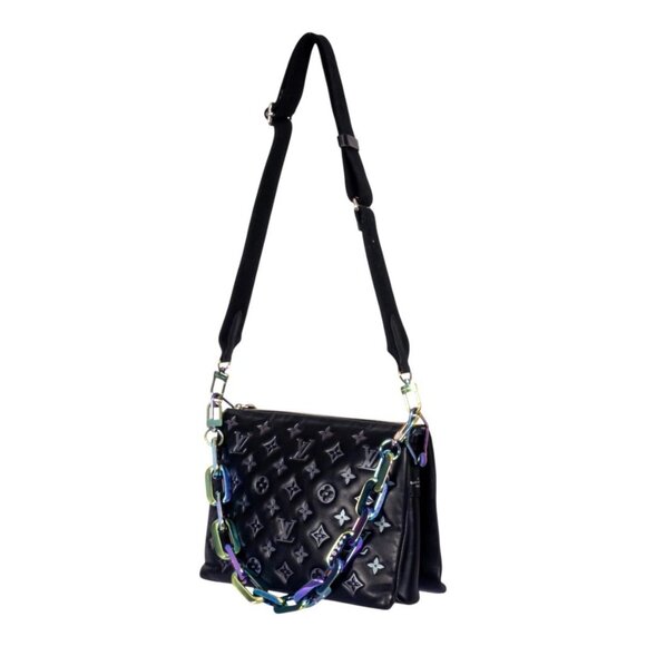 LOUIS VUITTON COUSIN MM NOIR - Picture 1 of 12